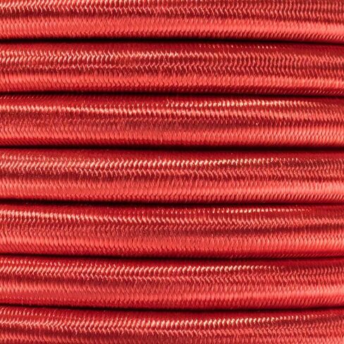 GOLBERG Elastic Shock Cord - 2.5mm, 1/32, 1/16, 3/16, 5/16, 1/8, 3/8, 5/8, 1/4, 1/2 inch Diameter - 10, 25, 50, 100 ft Lengths - Made in The USA (Orange, 2.5mm x 100ft) in Kuwait