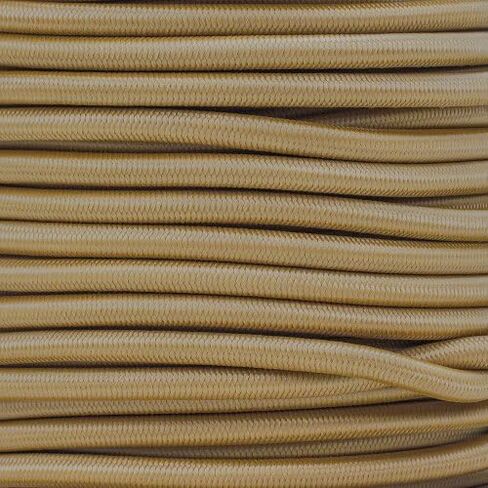 GOLBERG Elastic Shock Cord - 2.5mm, 1/32, 1/16, 3/16, 5/16, 1/8, 3/8, 5/8, 1/4, 1/2 inch Diameter - 10, 25, 50, 100 ft Lengths - Made in The USA (Orange, 2.5mm x 100ft) in Kuwait