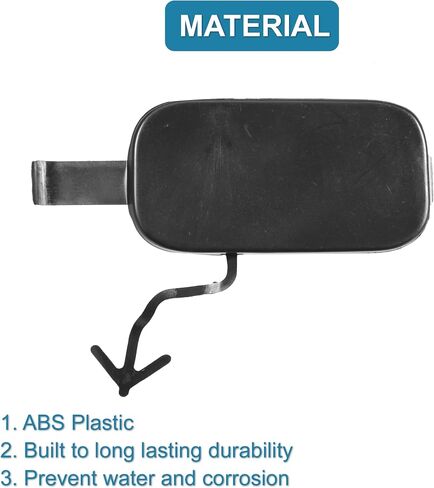 X AUTOHAUX سيارة الجبهة الوفير سحب هوك غطاء لهوندا HR-V HRV 2016 2017 2018 71104-T7A-000 غطاء مقطورة أسود in Saudi Arabia