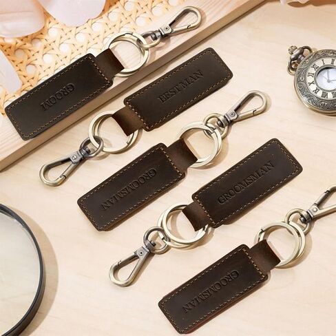 Groomsmen Gifts Bachelor Party Favors Decorations For Men 7 Pcs Groomsman Keychains.(GROOMSMAN) in Saudi Arabia