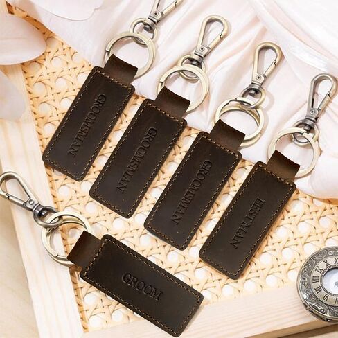 Groomsmen Gifts Bachelor Party Favors Decorations For Men 7 Pcs Groomsman Keychains.(GROOMSMAN) in Saudi Arabia