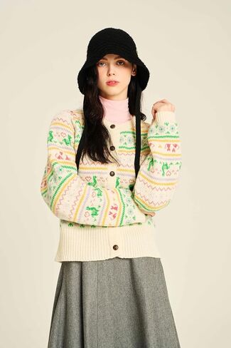 Tassel Knit Bonnet Hat Souris in Kuwait