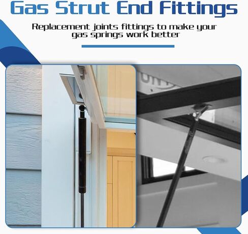 ARANA 10MM Stainless Ball Socket Steel Ball End Fittings, with M8 Thread 4pcs Straight Detachable Lift Support Joint Connector in Kuwait