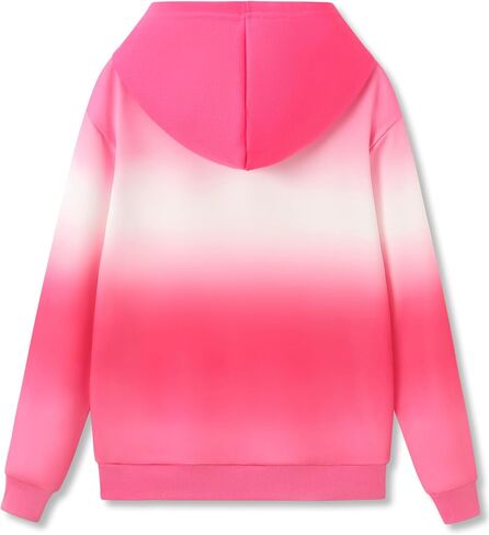 Hoodie Sweatshirts for Girls - Soft Long Sleeve Pullover Stylish Butterfly Smiley Face Shirt Size 6-18 in Kuwait