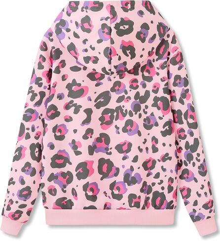 Hoodie Sweatshirts for Girls - Soft Long Sleeve Pullover Stylish Butterfly Smiley Face Shirt Size 6-18 in Kuwait