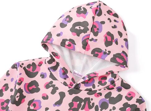 Hoodie Sweatshirts for Girls - Soft Long Sleeve Pullover Stylish Butterfly Smiley Face Shirt Size 6-18 in Kuwait