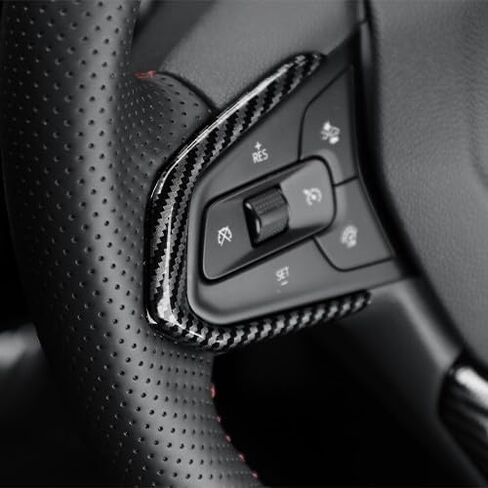 YOUTOOCAR D-Shape Carbon Fiber Style Steering Wheel Cover Trim Compatible with Chevrolet Trax 2024-2025 Chevy Trailblazer 2020-2023 Accessories in Saudi Arabia