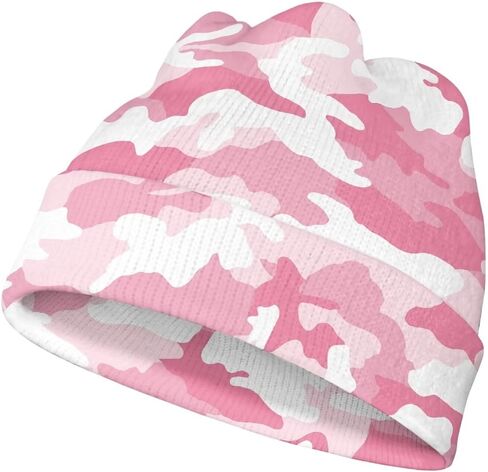 Modysero Comfy Soft Unisex Knitted Slouchy Beanie Hats for School Hiking Camping Dancing Work Camo Beanie in Saudi Arabia