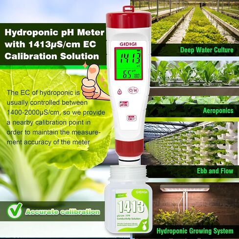 pH Tester,Digital pH Meter for Water,New Version TDS Meter for Drinking Water with Backlit Simultaneously Display 4 in 1 TDS pH EC Meter for Water Hydroponic Nutrient Solution,Pool,Home Use in Saudi Arabia