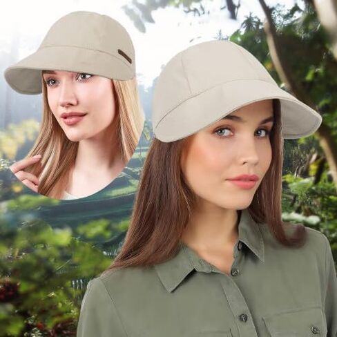 المرأة المرنة القطن قبعة بيسبول لطيف الشمس قبعة الشمس حماية طوي قناع واسعة حافة جولف الشاطئ المشي لمسافات طويلة قبعة صيد in Kuwait
