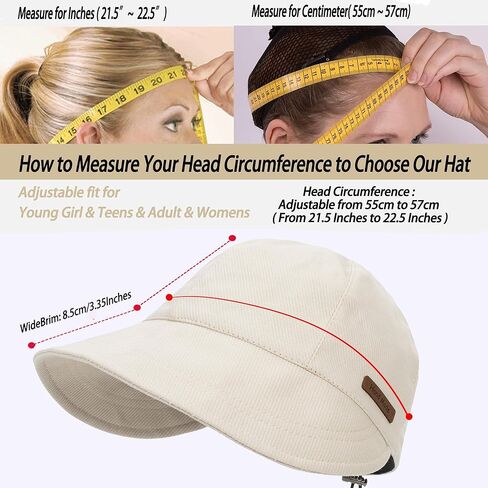 المرأة المرنة القطن قبعة بيسبول لطيف الشمس قبعة الشمس حماية طوي قناع واسعة حافة جولف الشاطئ المشي لمسافات طويلة قبعة صيد in Kuwait