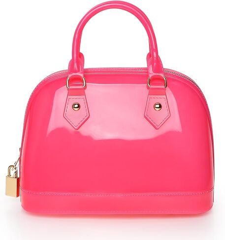 Jelly Crossbody Purse Shoulder Bag, Candy Color Tote Satchel Top-Handle Handbags for Women in Kuwait