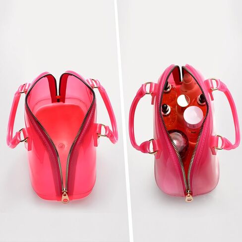 Jelly Crossbody Purse Shoulder Bag, Candy Color Tote Satchel Top-Handle Handbags for Women in Kuwait