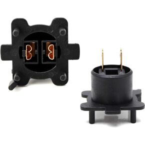 iJDMTOY One Pair OE-Spec G14H51 H7 Bulb Socket Retainer Holder Adapters, Compatible with Mazda MX-5 Miata CX-7 RX-8, etc