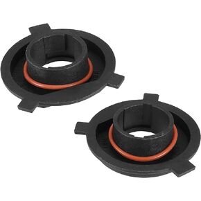 Unifizz Black Universal 2pcs H4 LED Car Headlight Adapter Base Bulb Sockets Retainer Holder