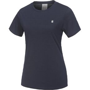 Little Donkey Andy Wool T-Shirt Women Wool Base Layer Women Short Sleeve Tee for Travel Hiking Running