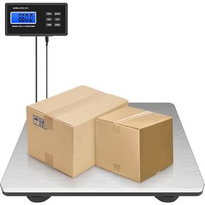 Digital Postal Scale 440lb/660lb - Heavy Duty Stainless Steel Shipping Scale, Accurate Counting & LCD Display - Ideal for Post Offices, Luggage, Home & Market Shipping (660LBS/300KG) in Saudi Arabia