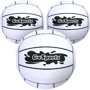 GoSports 12 Inch XL Inflatable Volleyball, 3 Pack - Easier Rallies on an Epic Scale for All Skill Levels
