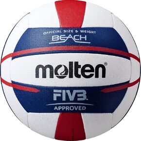 Molten FIVB Approved Elite Beach Volleyball Red/White/Blue