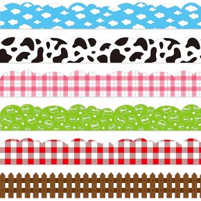 72Pcs Hello Spring Bulletin Board Borders Set Colorful Flower Insect Butterfly Scalloped Borders Trim Bulletin Decoration for Teachers Classroom Nursery School Party Cork Board Wall Decor
