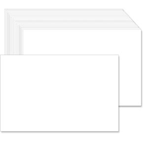 4 x 6 Blank Kraft Cards (Set of 100) - Thick, Heavy Card Stock for Post Cards, Photo Paper Invitations, Greeting, Note, Thank You, Index Cards - Plain for Writing, Stamping, Printing, Art, DIY Making