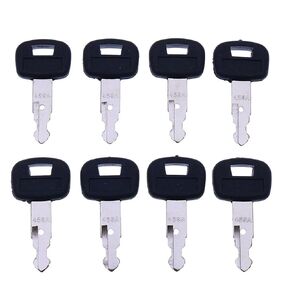 JEENDA (8) Ignition Keys RC411-53933 459A RC461-53930 for Kubota Mini Excavator Backhoe Skid Steer Track Loader KX121-3 KX161-3 KX41-3 KX71-3 KX91-3 U15 U17 U25S U35 L39 L45 L47 L48 SVL75 SVL90