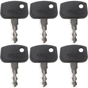 6PCS PL501-68920 Ignition Keys Compatible with Kubota Mower Tractor BX25 BX 2350 BX 2360 F2680 ZD221 ZD321 ZD323 ZD326 RTV 500 RTV 900 UTV 900