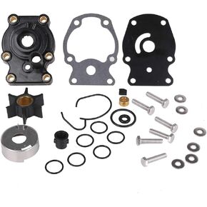 New Water Pump Repair Kit with Housing Replacement for Johnson Evinrude OMC（1980-UP）20 25 30 35HP Outboard Motor Parts - Replace 393630, 393509, 391636, 0393630, Sierra 18-3382