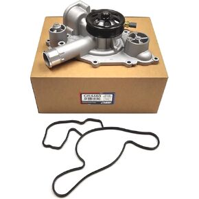 OAW CR4460 Engine Water Pump W/Temp Sensor for 11-18 Chrysler 300, Dodge Challenger Charger Durango & Jeep Grand Cherokee HEMI 5.7L 6.4L