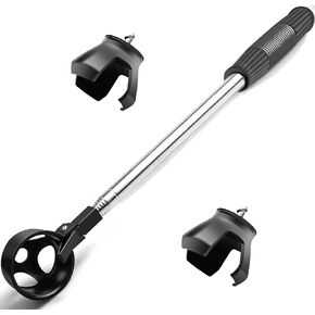 prowithlin Golf Ball Retriever with 2 Golf Ball Grabbers, Stainless Extendable Golf Ball Retriever Telescopic for Water, Golf Accessories for Men, Weight: 0.55lb
