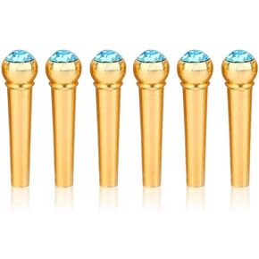 Guitar Bridge Pins, Brass Endpin Replacement for Acoustic Guitar(Sky Blue) Brass Bridge Pins Acoustic Pins Acoustic Guitar Bridge Pins Acoustic Guitar Bridge Pins Acoustic Guitar Bridge Pins