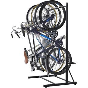 Caprihom Freestanding Bike Rack Bicycle Storage Rack for Garage Max 5 Bikes | Solid Steel Bike Racks for Garage Indoor Garage Floor Stand