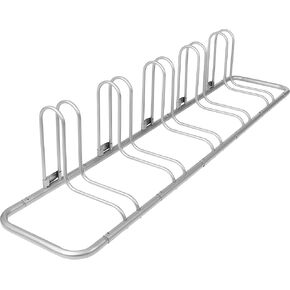Retrospec Stash Rack 2, 4 & 5 Bike Floor Stand Bicycle Storage Organizer for Mountain Bike, Road Bike, Weather Resistant Fine Powder Steel Coating Fits Wheels up to 3" in Kuwait