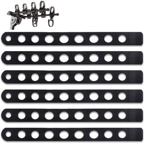 (6-Pack) Replacement Bike Rack Cradle Straps .49" Ladder-Style Strap Holes Compatible with Thule 1/2" Tab 534 Bike Rack Straps Replacement