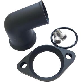 15°Swivel Water Neck Fits SBC BBC Polished Aluminum Black