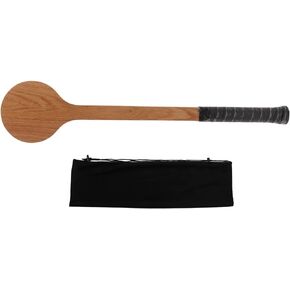 VBESTLIFE Wooden Spoon Tennis Pointer, Spoon Wood Sweet Pointer Trainer Racket Swing Practice Training Aid with Storage Bag for Sports (Standard - 60cm)