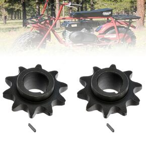 2pcs Coleman CT200U 10 Tooth Front Chain Sprocket #40#41 420 Chain Sprocket with 5/8" Bore for Coleman CT200U BT200X KT196 Baja go Kart Mini Bike 10t Sprocket