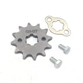 428 12T 17 مللي متر دراجة نارية الجبهة المحرك ضرس ل 50cc 70cc 90cc 110cc 125cc 140cc 160cc الترابية حفرة دراجات صغيرة الذهاب كارت ATV رباعية الترابية دراجة