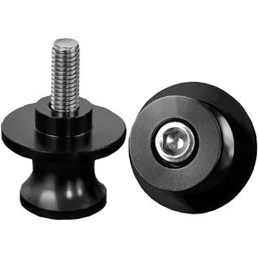 2pcs M8 X1.5 Motorcycle Swing arm Sliders Spools, Fit with Kawasaki Z900 Z800 B.M.W S1000/R/RR Suzuki SV650 V-strom 650 Bandit GSF 600 650 1200 1250 DL650 DL1000 (Black)