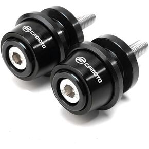 MOWOK Fits For CFMOTO 150NK 250NK 250SR 400NK 650NK 400GT 650TR-G 650MT 800MT Accessories Motorcycle M10 Swingarm Spools Slider Stand (Black)