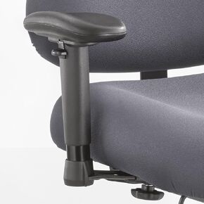 Safco Products 3591BL Adjustable T-Pad Arm Set for use with Optimus Big & Tall Chairs (Sold Separately), Black