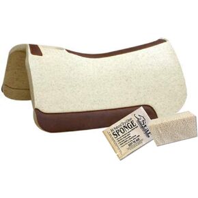 5 Star - 1 1/8" Extra Thick Rancher Western Saddle Pad - The Rancher Performer Full Skirt 32" x 32" This Horse Saddle Pad is Great for Ropers and Ranchers. Free Sponge Saddle Pad Cleaner Included