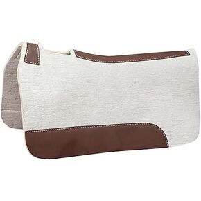 Mustang Blue Horse Wool Contoured Saddle Pad 32in x 31in