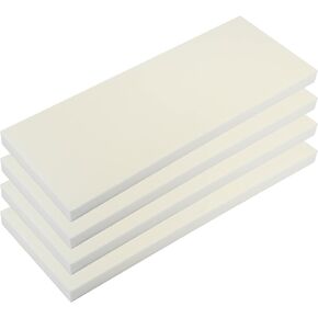 X AUTOHAUX 400x120x15mm 4pcs Car Garage Wall Guard Door Bumper Protector Anti Collision Waterproof White