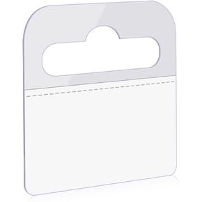 300 Pcs Hang Tabs Slot Hole Hang Tags Self-Adhesive Hanging Tabs Heavy Duty Display Tags Great for Retail Displays in Small Business Shops (1-7/10" ×1-3/5")