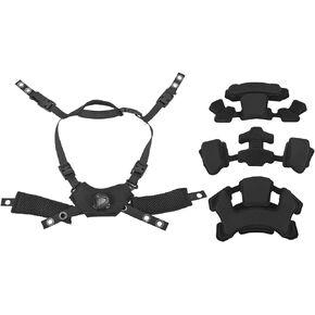 Helmet Dial Suspension System Chin Strap, Helmet Padding Kit Easy to Install Comfortable Soft Portable Size for Wendy for Fast