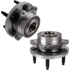 KUSATEC 513275 2PCS Front/Rear Wheel Bearing and Hub Assembly Fit for Ford Edge Flex Taurus 2010-2019, Lincoln MKS MKT MKX 2009-2019, 5 Lug Bolts w/ABS