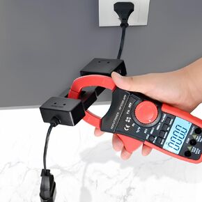 AOPUTTRIVER AC Line Splitter 10x/Receptacle Tester, AC 100~230V Operating Voltage, Max 15A Rated Current Black（AP-7400A)