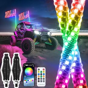 Whip Lights Spring Mounting Base LED Light Whips Spring Base Quick Release ATV Whip Spring Compatible with UTV ATV Boat Offroad Side-by-Side
