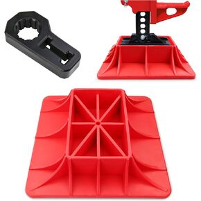 قاعدة جاك ومقبض متوافق مع YIYITOOLS، قطعتان، قاعدة للطرق الوعرة، أحمر وأسود، تخفف من غرق الرافعة، ملحقات حامي شريط المقبض (YN-1-001) in Kuwait
